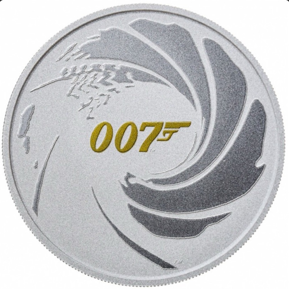 2021 JAMES BOND 007 TUVALU SILVER COIN
